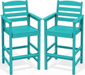 SERWALL Tall Adirondack Chairs Set of 2, Oversize Balcony Adirondack Chairs Set by SERWALL