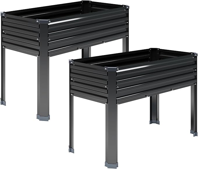 2PCS Galvanized Raised Garden Bed by DIIYIV