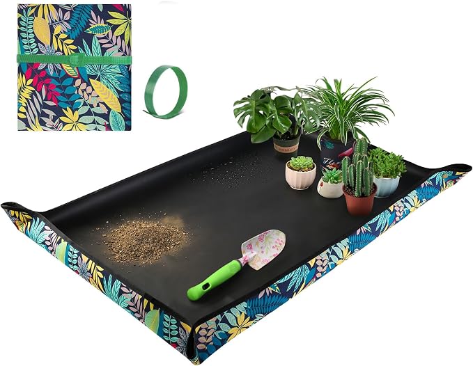 Extra Large Repotting Mat for Indoor Plant Transplanting and Mess Control by HNXTYAOB