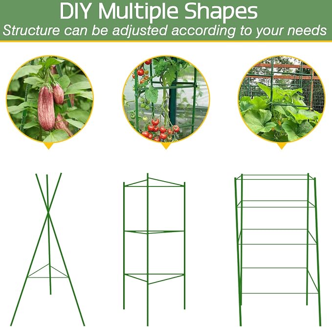 Halatool 2 Pack Tomato Cages for Garden, Garden Stakes Tomato Trellis for Pots - Image 4