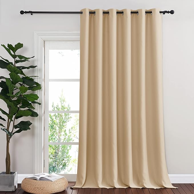 NICETOWN Sliding Door Curtain Panel Room Darkening Window Treatment by NICETOWN