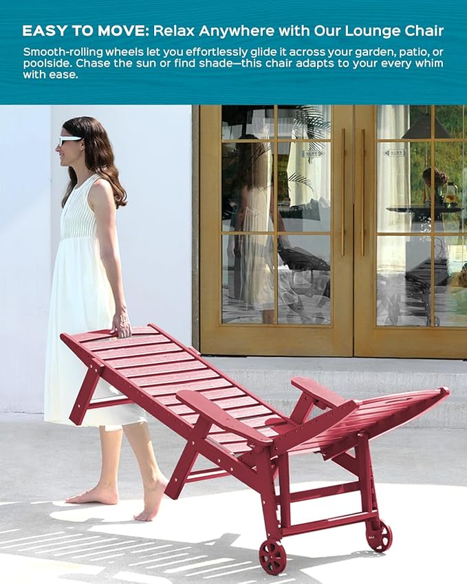 Ciokea Lounge Chair Outdoor, Oversized Chaise Lounge Chair - Image 6