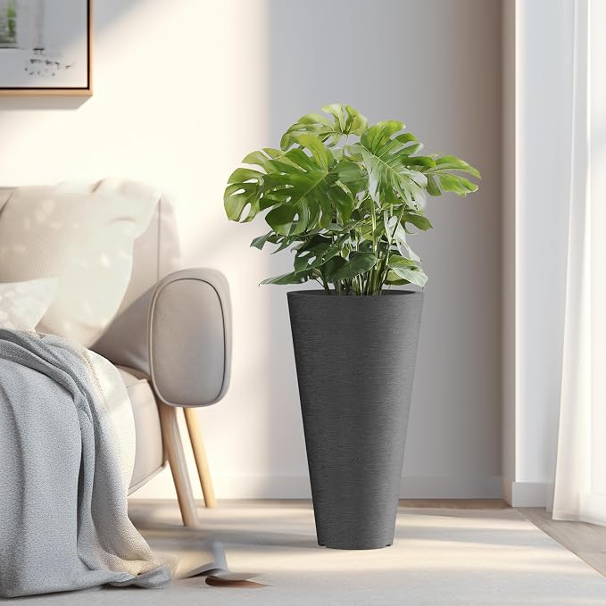 Kante Tall Round Planter Set of 2 - Image 5