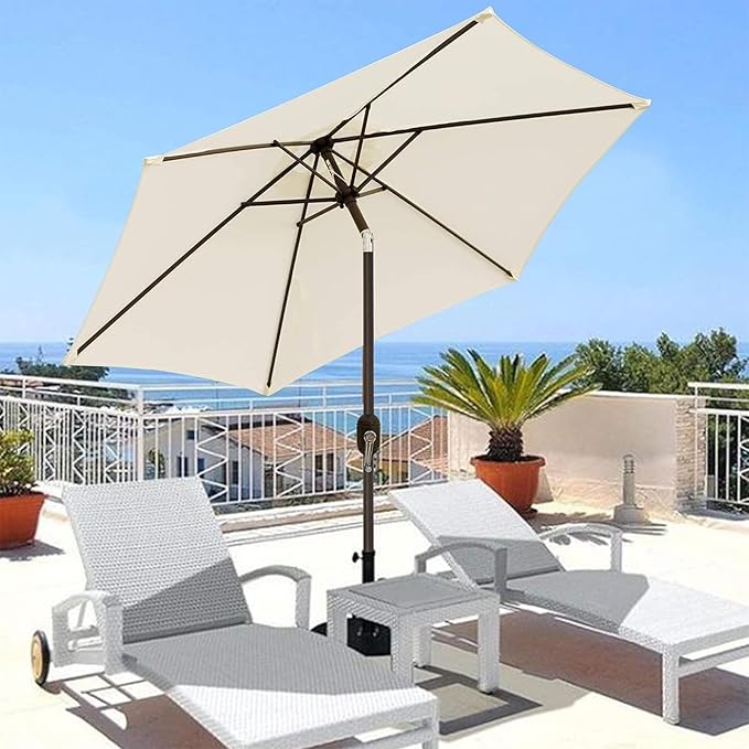 Blissun 7.5 ft Patio Umbrella, Yard Umbrella, Outdoor Market Umbrella - Image 5