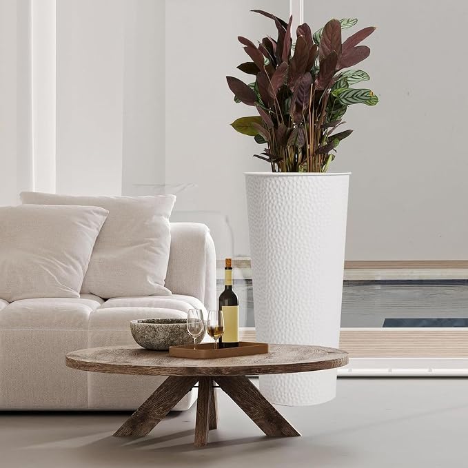Worth 2 Pack 28" Tall Narrow Metal Planter - Image 4