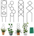 Plant Trellis for Climbing Plants Indoor, 15.94Inch Small Garden Metal by WellSign