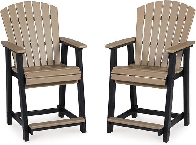 Signature Design by Ashley Outdoor Fairen Trail HDPE Patio Barstool by SignatureDesignbyAshley