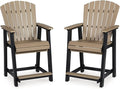 Signature Design by Ashley Outdoor Fairen Trail HDPE Patio Barstool by SignatureDesignbyAshley