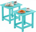 YEFU Outdoor Side Table for Patio: 16" HIPS Weather by YEFU