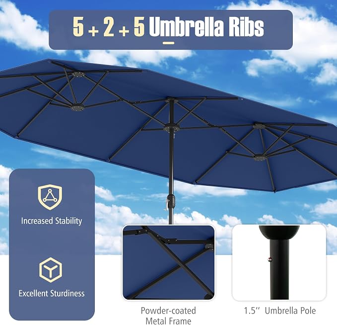 Tangkula 9 Piece Rattan Outdoor Dining Set - Image 8