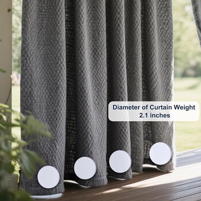 2LB Heavy Duty Outdoor Curtain Weights, Strong Magnetic Gazebo Curtain Weights - Image 5