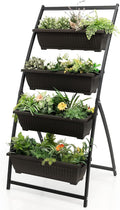Giantex 5.2FT Vertical Raised Garden Bed, 4-Tier Elevated Planter Box w/4 by Giantex