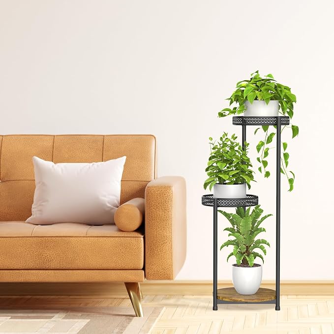 3 Tier Large Plant Stand Indoor Outdoor Clearance, Metal Flower Shelf Pot Holder - Image 9