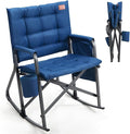 EVER ADVANCED Lightweight Folding Rocking Camping Chair, Padded Portable Rocker by EVERADVANCED