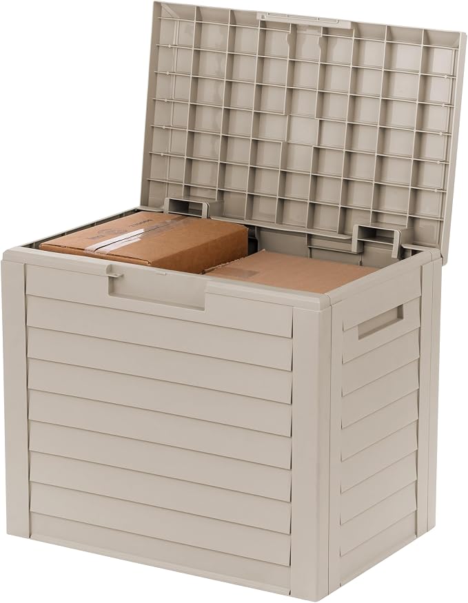 IRIS USA 35-Gallon Outdoor Deck Delivery Storage Box, Lockable & UV-Protected by IRISUSA