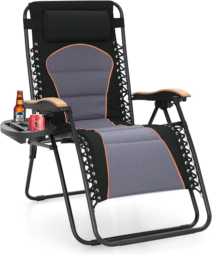 Sophia & William Oversized XXL Zero Gravity Chair Padded, Folding Lounge Chair by SophiaWilliam