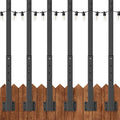 AILBTON 6 Pack 2.8Ft String Light Poles, Light Poles by AILBTON
