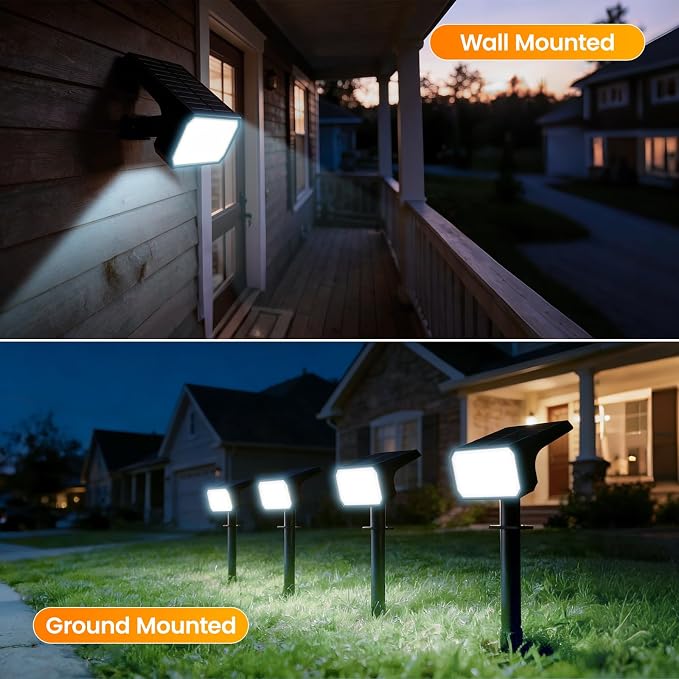 Fabrito Solar Spot Lights Outdoor 10 Pack, Auto On/Off Spotlights, IP67 - Image 5