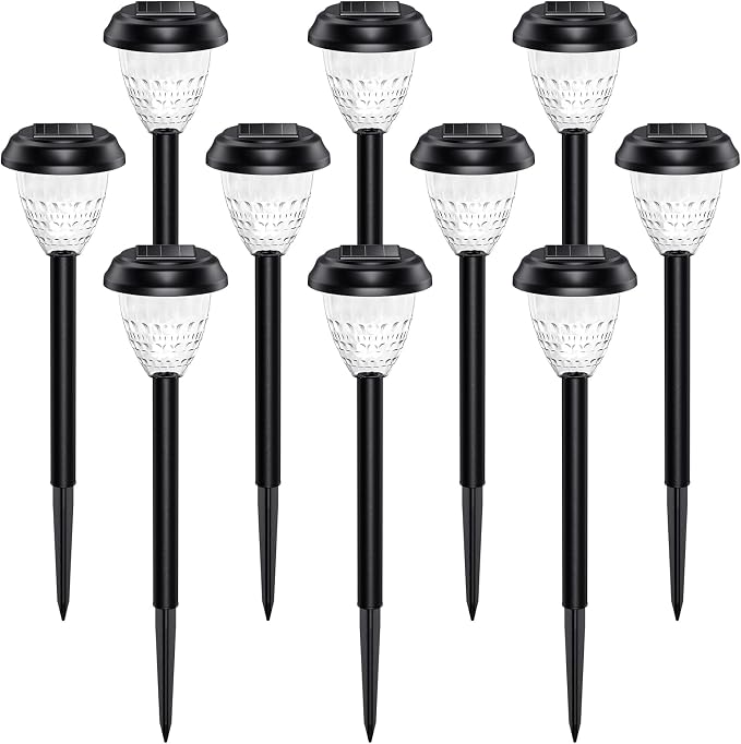 Super Bright Solar Lights Outdoor Waterproof-10 Pack, Dusk to Dawn Up to 12 Hrs - Image 9