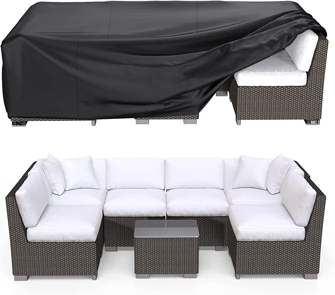 Patio Furniture Covers, Heavy Duty 600D Outdoor Furniture Cover Waterproof by Brosyda