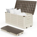 VINGLI 75 Gallon Collapsible Outdoor Storage Box, Simple-to-assemble Plastic by VINGLI