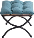 15" Foldable Foot Stool Ottoman by WELL-STRONG