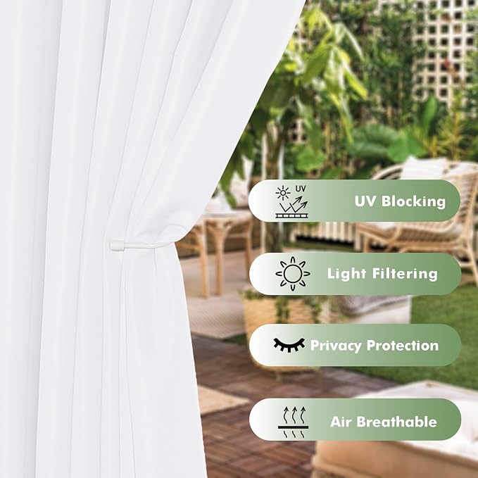 HolidayIdeas Waterproof Outdoor Curtains - Image 3