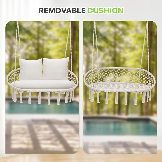 Magshion Double Hammock Swing Chair - Image 7