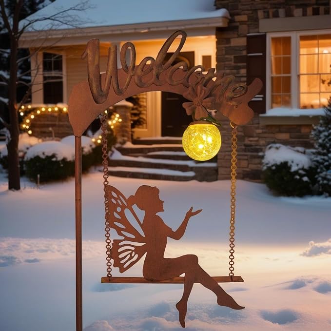 HONGLAND Solar Garden Lights Outdoor Decor, Solar Fairy Lights Outdoor Moon - Image 8
