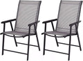 Giantex Set of 2 Patio Folding Chairs, Outdoor Chairs by Giantex