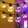 Outdoor String Lights Battery Powered, 22ft 20 LED Bulbs Hanging Patio Lights by KEPSTARS