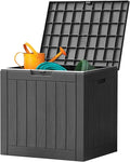 Sweetcrispy Deck Box with 31 Gallon Capacity, Weatherproof Resin Lockable by Sweetcrispy