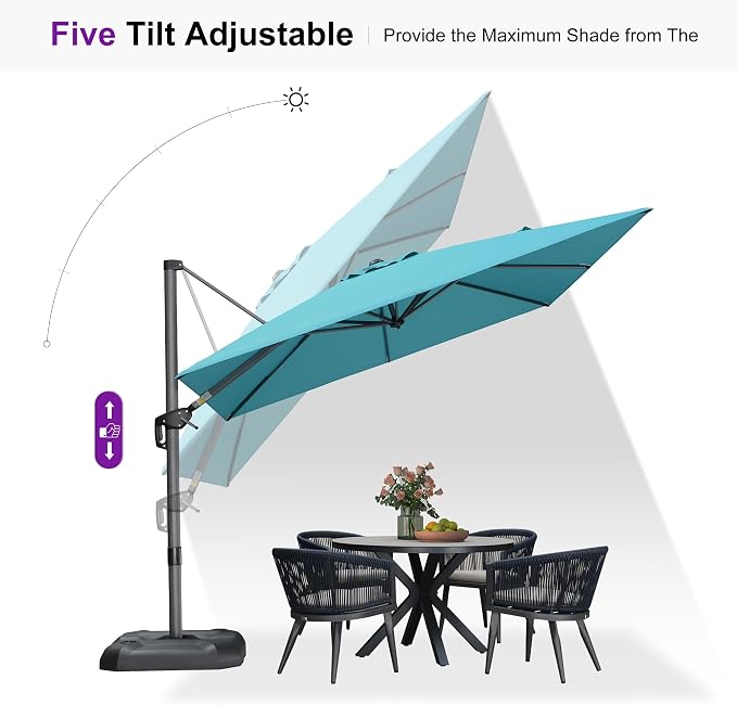 PURPLE LEAF Cantilever Umbrella - Image 7