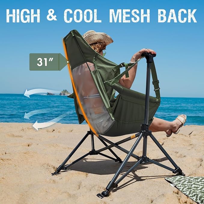 Portal Hammock Camping Chair, Portable Outdoor Swinging Chairs, Rocking Chair - Image 4