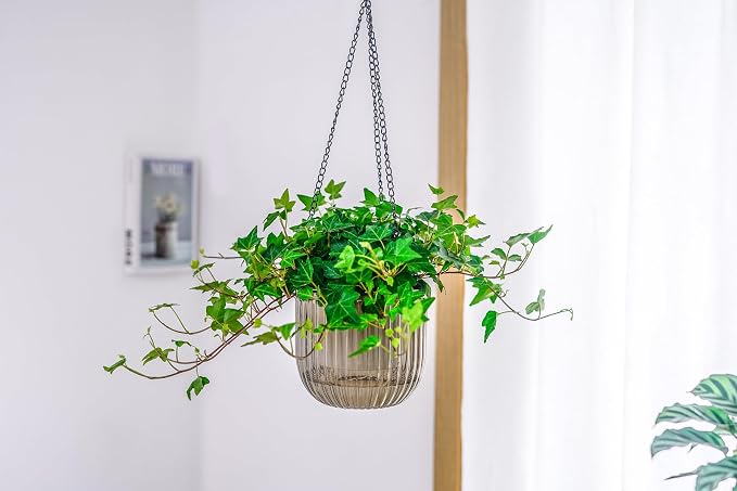 Melphoe 2 Pack Self Watering Hanging Planters Indoor Flower Pots, 6.5 Inch - Image 8