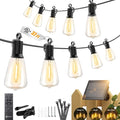 Brightown 37FT Solar String Lights Outdoor Waterproof, Patio Lights by Brightown