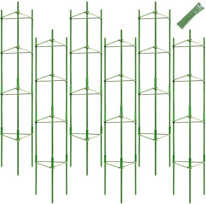 Legigo 6-Pack Tomato Cage for Garden Plant Support- Up to 63inch Garden Stakes - Image 8