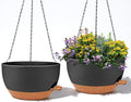 2 Pack 12 Inch Self Watering Hanging Planters by zople