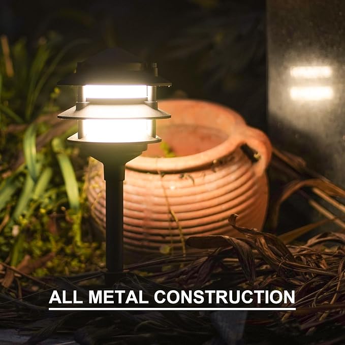 GOODSMANN Landscape Lighting 8PK Pathway Lights Low Voltage 2.2 Watt LED 12V AC - Image 4