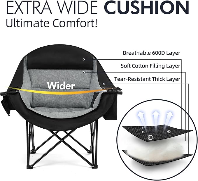Oversized Camping Chair for Adults - Image 3