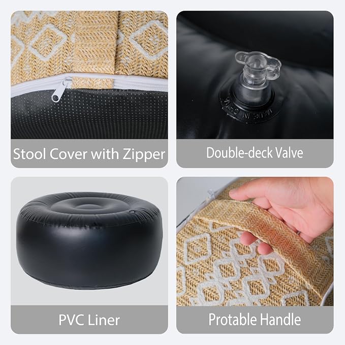 Outdoor Inflatable Ottoman - Image 4