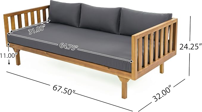 Christopher Knight Home Claremont Patio Sofa and Coffee Table Set, 2 Piece - Image 3