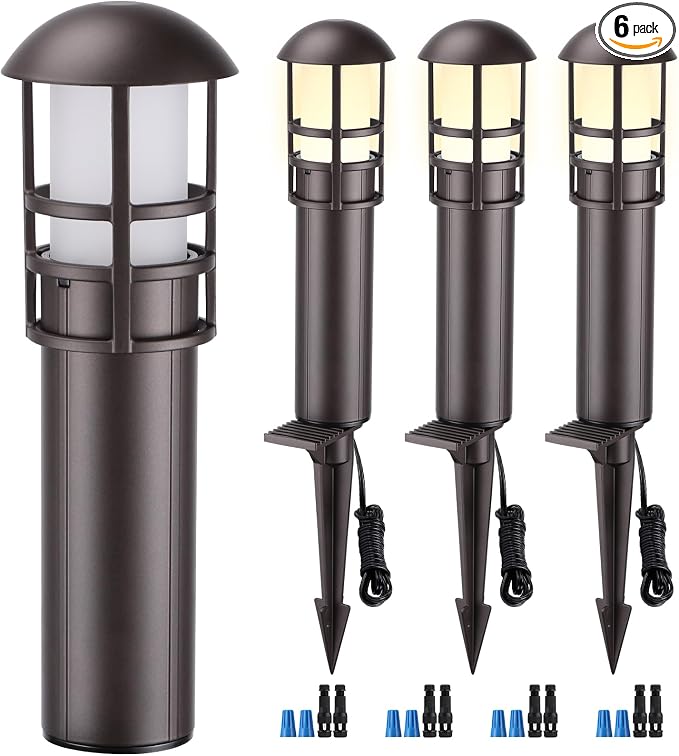 LEONLITE LED Low Voltage Landscape Pathway Lights, 3W 12V AC/DC Path Lighting by LEONLITE