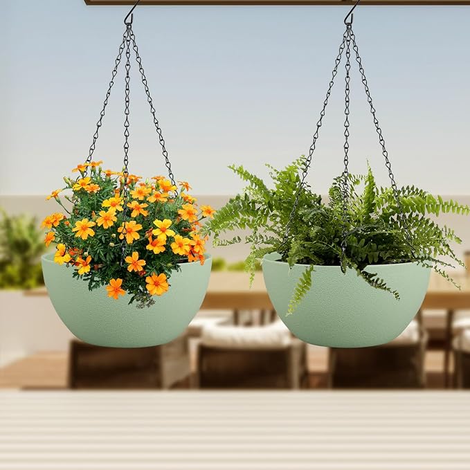 12 inch Large Hanging Planters Plant Pots - Image 6