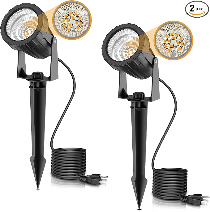 L LOHAS LED 12W Dusk to Dawn Outdoor Lighting, Auto On/Off 3000K Landscape by LLOHASLED
