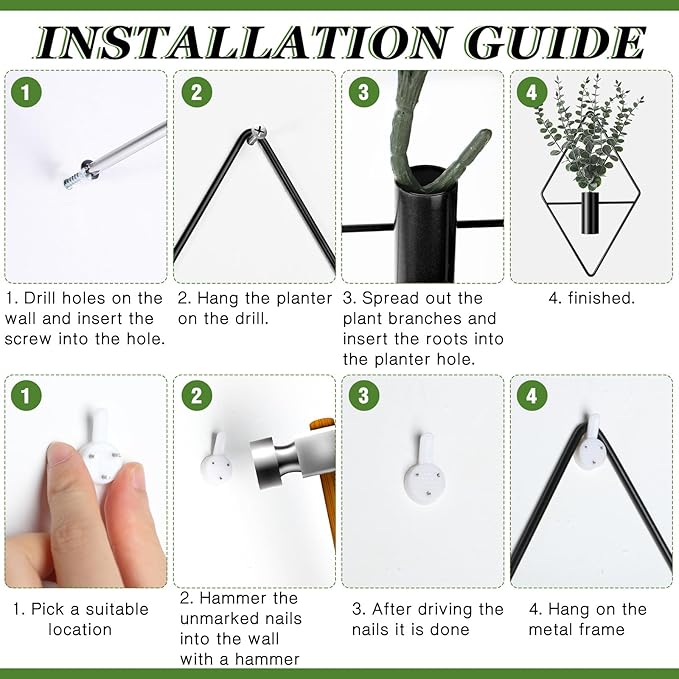 Jexine 4 Pcs Hanging Planters - Image 3