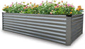 GARDMAX 8x4x2FT Galvanized Raised Garden Bed Kit, Metal Planter Boxes Outdoor by ChooseGardmaxforbetterlife