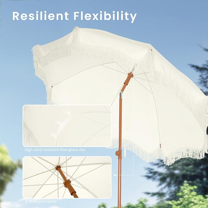PHI VILLA 7ft Beach Umbrella - Image 4