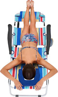 MOPHOTO Oversized Beach Lounge Chair, 5-Position Adjustable Tanning Chair by MOPHOTO