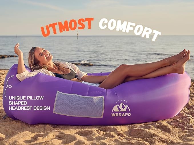 WEKAPO Inflatable Couch Air Lounger Chair - Image 6